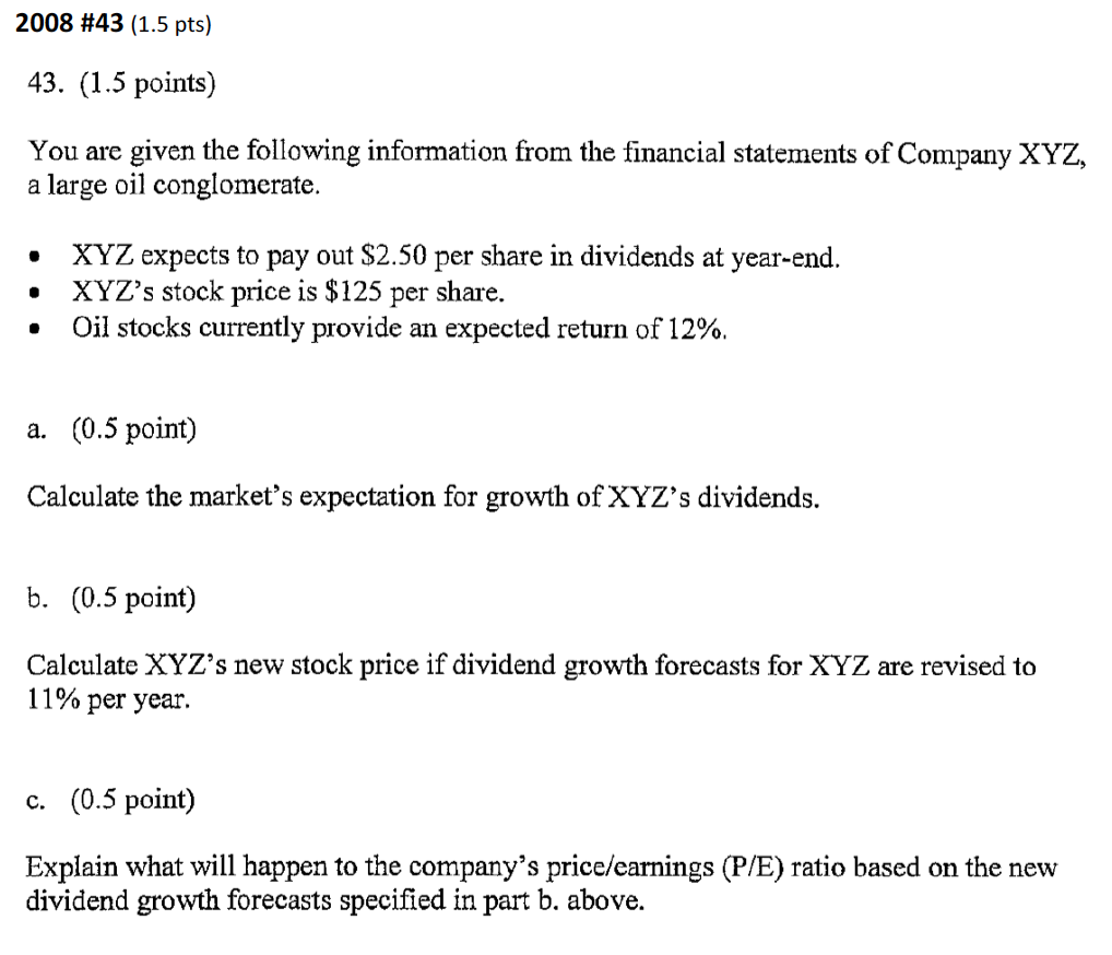 2008 Question 43